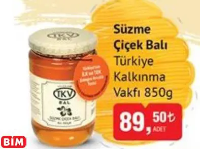 Türkiye Kalkınma Vakfı  Süzme  Çiçek Balı