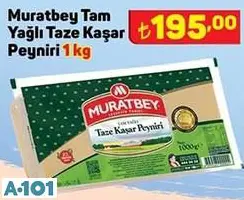 Muratbey Tam Yağlı Taze Kaşar Peyniri