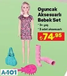 Oyuncak Aksesuarlı Bebek Set