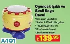 oyuncak ışıklı ve sesli davul