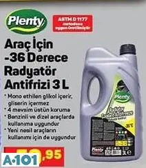 Plenty -36 Derece Antifrizli Cam Suyu