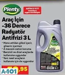 plenty -36 derece antifrizli cam suyu