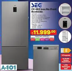 Seg Cx 482 İnox No-Frost Buzdolabı