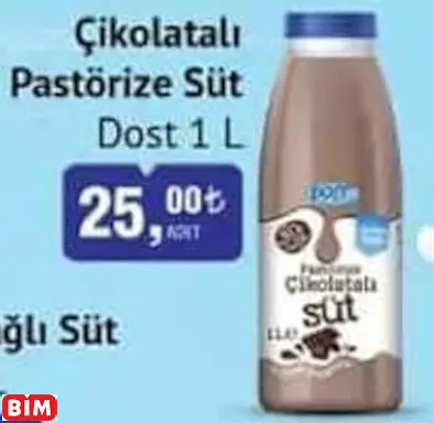 Dost Çikolatalı Pastörize Süt Dost Çikolatalı Pastörize Süt