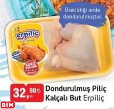 Erpiliç Dondurulmuş Piliç Kalçalı But Erpiliç Dondurulmuş Piliç Kalçalı But