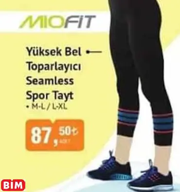 Miofit Yüksek Bel Toparlayıcı Seamless Spor Tayt