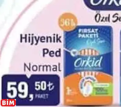 Orkid Hijyenik Ped Normal Orkid Hijyenik Ped Normal