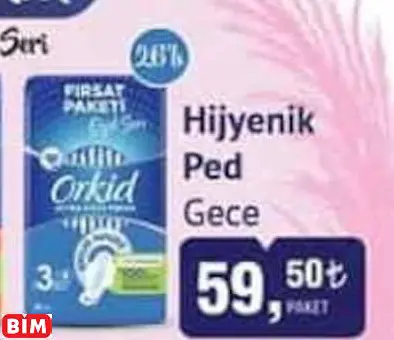 Orkid Hijyenik Ped Gece Orkid Hijyenik Ped Gece