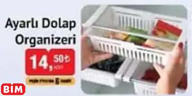 Ayarlı Dolap Organizeri