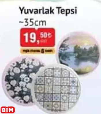 Yuvarlak Tepsi