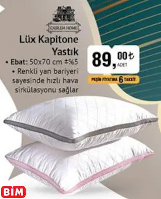 Casilda Home Lüx Kapitone Yastık