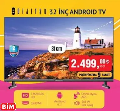 Dijitsu 32 İNÇ ANDROID TV