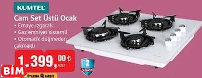 Kumtel Cam Set Üstü Ocak