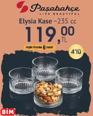 Paşabahçe Elysia Kase ~235 cc Paşabahçe Elysia Kase ~235 cc