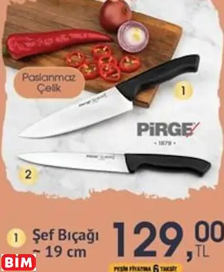 Pirge Şef Bıçağı  ~ 19 cm