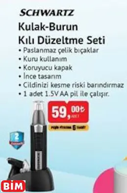 Schwartz Kulak-Burun Kılı Düzeltme Seti Schwartz Kulak-Burun Kılı Düzeltme Seti