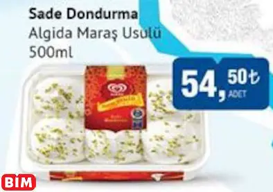 Algida Maraş Usulü Sade Dondurma