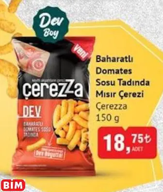 Çerezza Baharatlı Domates Sosu Tadında Mısır Çerezi Çerezza Baharatlı Domates Sosu Tadında Mısır Çerezi