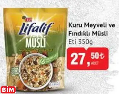 Eti Kuru Meyveli ve Fındıklı Müsli Eti Kuru Meyveli ve Fındıklı Müsli