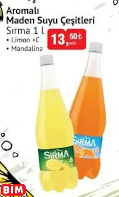 Sırma Aromalı Maden Suyu Çeşitleri