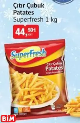 Superfresh Çıtır Çubuk Patates Superfresh Çıtır Çubuk Patates