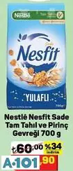 nestle nesfit sade tahıl ve pirinç gevreği