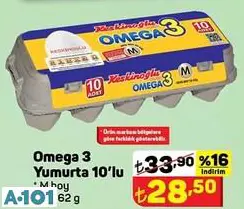 Omega 3 Yumurta 10'Lu