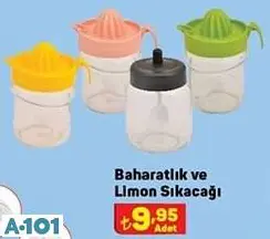 baharatlık ve limon sıkacağı