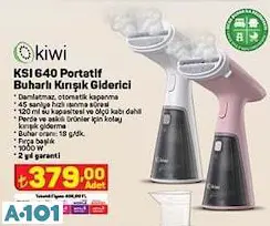 kiwi portatif buharlı kırışık giderici