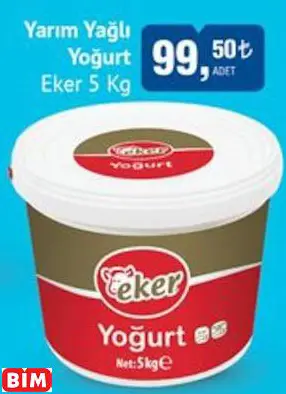 Eker Yarım Yağlı Yoğurt Eker Yarım Yağlı Yoğurt