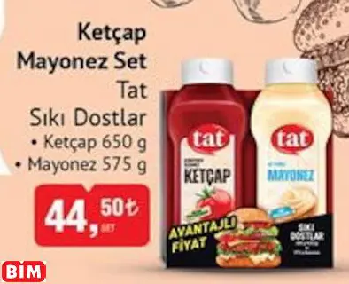 Tat Ketçap Mayonez Set Sıkı Dostlar