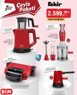 Fakir Çeyiz Paketi 4 Ürün 1 Arada Fakir Çeyiz Paketi 4 Ürün 1 Arada