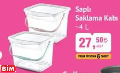 Hobby Life Saplı Saklama Kabı ~4 L Hobby Life Saplı Saklama Kabı ~4 L