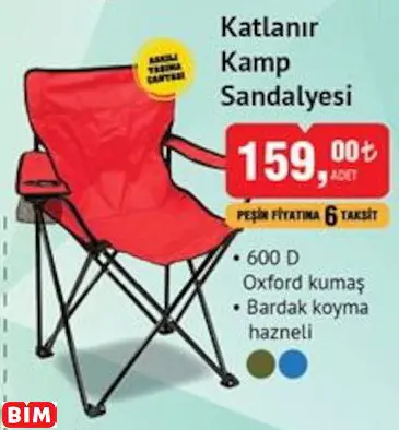 Katlanır Kamp Sandalyesi