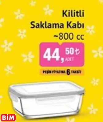 LAV Kilitli Saklama Kabı ~800 cc LAV Kilitli Saklama Kabı ~800 cc