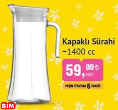 LAV Kapaklı Sürahi ~1400 cc LAV Kapaklı Sürahi ~1400 cc