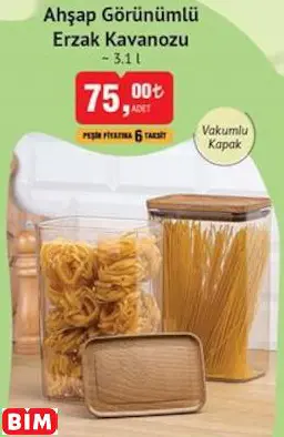 Okyanus Home Ahşap Görünümlü Erzak Kavanozu ~ 3.1 l Okyanus Home Ahşap Görünümlü Erzak Kavanozu ~ 3.1 l