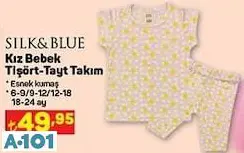 Silk&Blue Kız Bebek Tişört Tayt Takımı