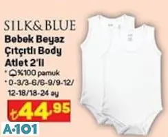 Silk&Blue Bebek Beyaz Çıtçıtlı Body Atlet