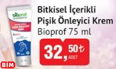 Bioprof Bitkisel İçerikli Pişik Önleyici Krem Bioprof Bitkisel İçerikli Pişik Önleyici Krem