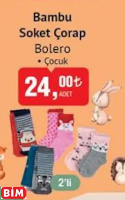 Bolero  Bambu Soket Çorap