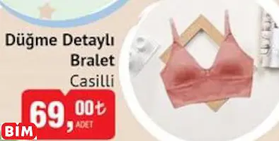 Casilli Düğme Detaylı Bralet