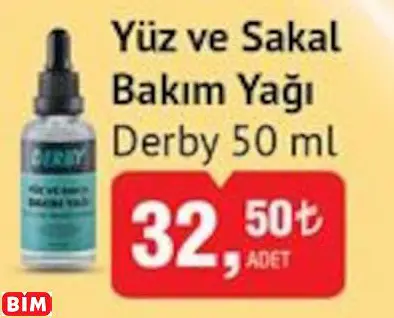 Derby Yüz ve Sakal Bakım Yağı Derby Yüz ve Sakal Bakım Yağı