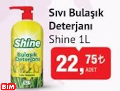 Shine Sıvı Bulaşık Deterjanı Shine Sıvı Bulaşık Deterjanı