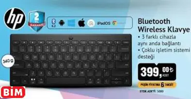Bluetooth Wireless Klavye