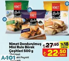 Nimet Dondurulmuş Mini Rulo Börek