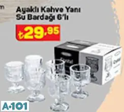 Kitahya Porselen Ayaklı Kahve Yanı Su Bardağı