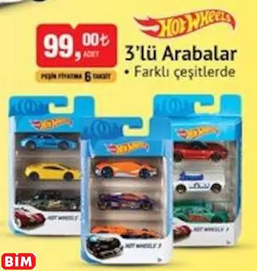 Hot Wheels 3’Lü Arabalar