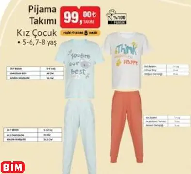 Pijama Takımı Kız Çocuk