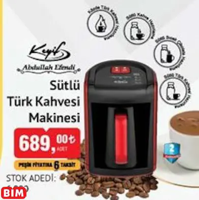 Abdullah Efendi Keyif Sütlü Türk Kahvesi Makinesi